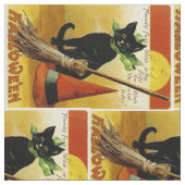 Halloween Black Cat Stof (Close Up)