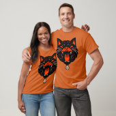 Halloween Black Cat T-shirt (Unisex)