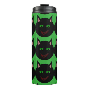 Halloween Black Cat Thermal Tumbler Thermosbeker