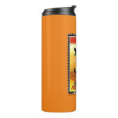 Halloween Black Cat Thermal Tumbler Thermosbeker (Gedraaid links)