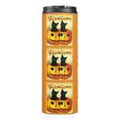 Halloween Black Cat Thermal Tumbler Thermosbeker (Achterkant)