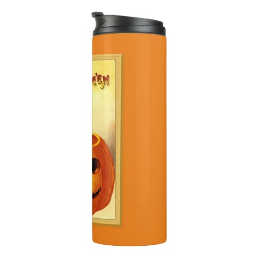 Halloween Black Cat Thermosbeker (Geroteerd rechts)