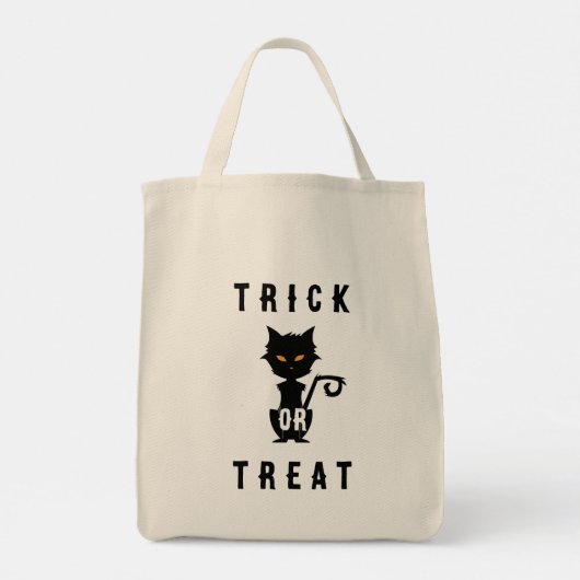  HALLOWEEN Black Cat Tote Bag (Achterkant)