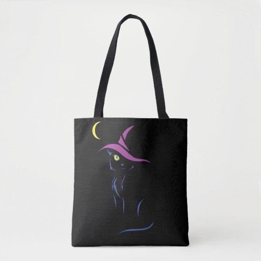Halloween Black Cat Tote Bag (Voorkant)