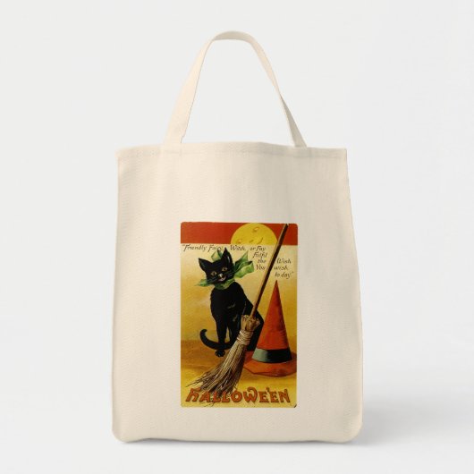 Halloween Black Cat Tote Bag (Voorkant)