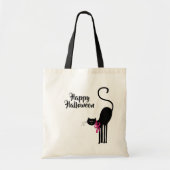 Halloween Black Cat Tote Bag (Voorkant)