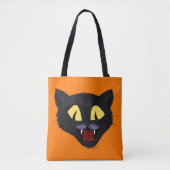 Halloween Black Cat Tote Bag (Voorkant)