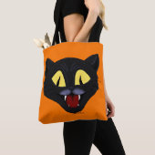 Halloween Black Cat Tote Bag (Dichtbij)