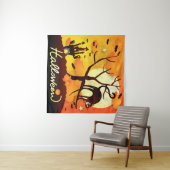 Halloween Black Cat Wandkleed (In Situ (horizontaal))