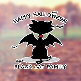 Halloween Black Cat Window Cling Raamsticker