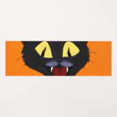 Halloween Black Cat Yogamat (Voorkant (horizontaal))