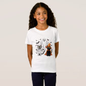 Halloween Black Cats – Cute & Spooky Design T-shirt (Voorkant volledig)