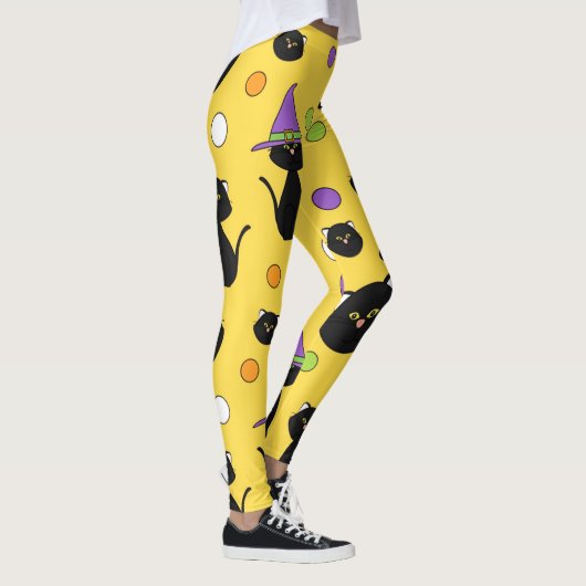 Halloween Black Cats Leggings (Rechts)