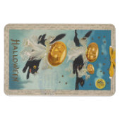 Halloween Black Cats & Pumpkin Ghosts  Magneet (Horizontaal)