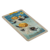 Halloween Black Cats & Pumpkin Ghosts  Magneet (Rechterzijde)