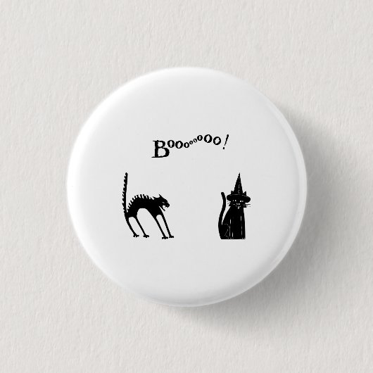 Halloween Black Cats Ronde Button 3,2 Cm (Voorkant)
