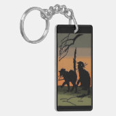 Halloween Black Cats - Sleutelhanger (Voorkant Links)