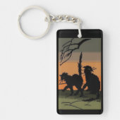 Halloween Black Cats - Sleutelhanger (Voorkant)