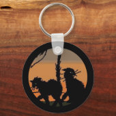 Halloween Black Cats - Sleutelhanger (Voorkant)