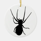 Halloween Black Creepy Spider Ornament (Voorkant)