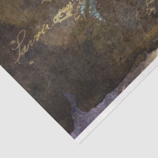 Halloween Black Crow and Pumpkin Scary Tissuepapier (Detail)