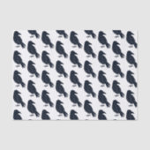 Halloween Black Crow Silhouette Pattern Tissuepapier (Voorkant)