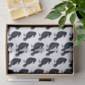 Halloween Black Crow Silhouette Pattern Tissuepapier (Geschenk)