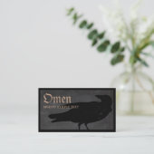 Halloween Black Crow Visitekaartje (Staand voorkant)