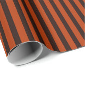 Halloween Black en Oranje strips Cadeaupapier (Rol Hoek)