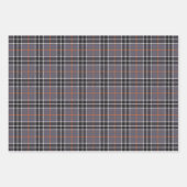 Halloween Black en Oranje Tartan Pset Gingham Inpakpapier Vel (Voorkant 2)