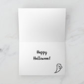 Halloween Black en Tan Smooth Haire Dachshund Kaart (Binnen)