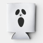 Halloween Black en White Scary Ghost Face Blikjeskoeler (Voorkant)