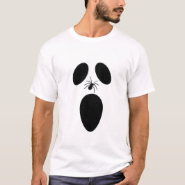Halloween Black en White Scary Ghost Face T-shirt