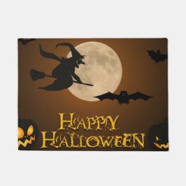  Halloween Black Evil Witch Deurmat