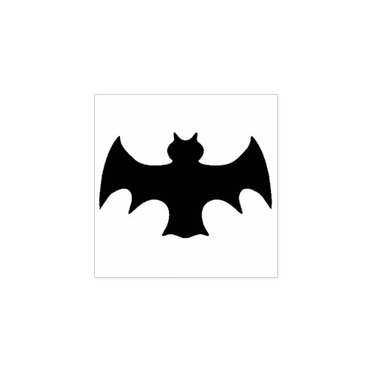 Halloween Black Flying Bat Rubber Stamp Rubberstempel (Afrduk)