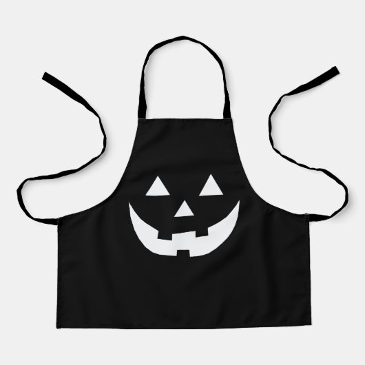 Halloween black Jack o lantern pomkin kostuum Schort (Voorkant)