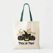 Halloween Black Jack O'Lantern Bag Tote Bag (Voorkant)