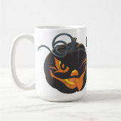 Halloween Black Jack O'Lantern Koffiemok (Links)