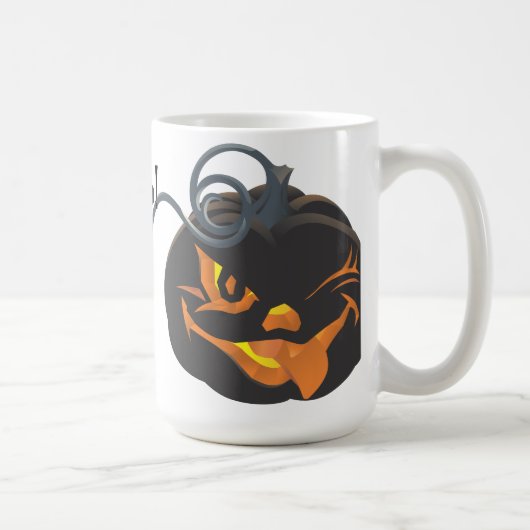 Halloween Black Jack O'Lantern Koffiemok (Rechts)