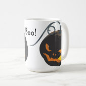Halloween Black Jack O'Lantern Koffiemok (Voorkant rechts)