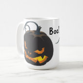 Halloween Black Jack O'Lantern Koffiemok (Voorkant links)