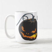 Halloween Black Jack O'Lantern Koffiemok (Links)