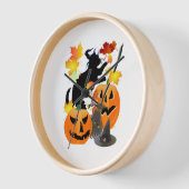 Halloween Black Kat Batting bladeren (Hoek)