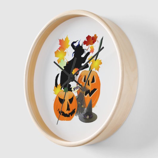 Halloween Black Kat Batting  bladeren (Hoek)