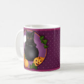 Halloween Black Kat Koffiemok (Voorkant links)