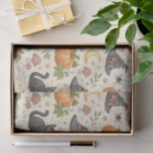 Halloween Black Kitten Cottage  Tissuepapier (Geschenk)