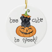 Halloween Black Lab Keramisch Ornament (Voorkant)
