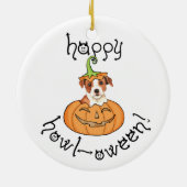 Halloween Black Lab Keramisch Ornament (Achterkant)