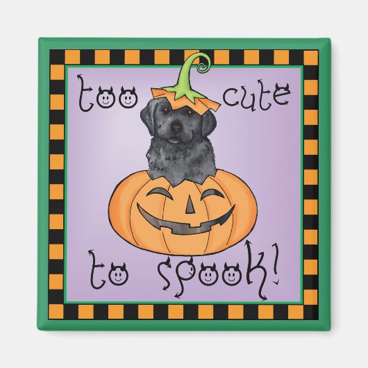 Halloween Black Lab Magneet (Voorkant)