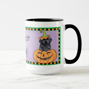 Halloween Black Lab Mok